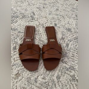 Zara sandals - brown size 9